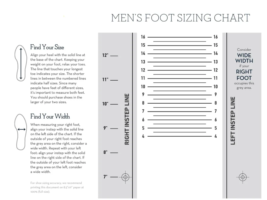 Foot Size Chart Women Men Kids Shoe Sizes digital Download Etsy