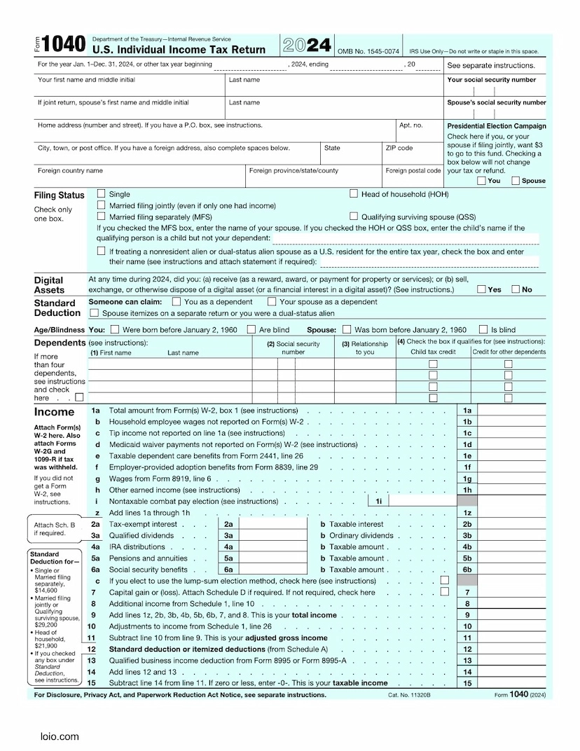 Printable Irs Form 1040 Schedule A Printable Irs Form 1040 Schedule A