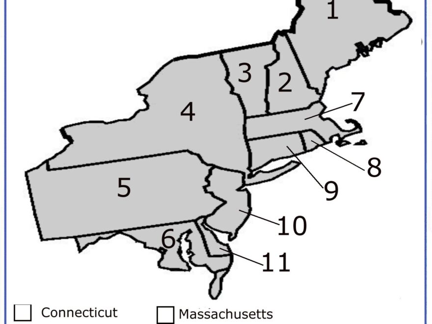 Fourth Grade Social Studies Northeast Region States And Capitals