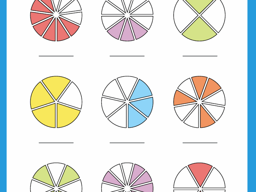 Fraction Pies Free Worksheet For Kids SKOOLGO