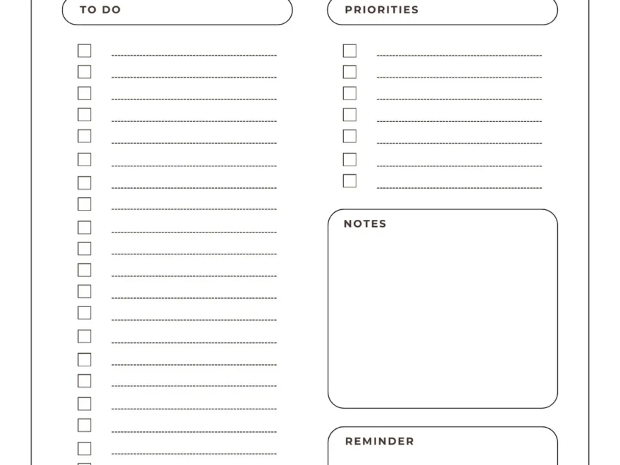 Free And Customizable To Do List Templates