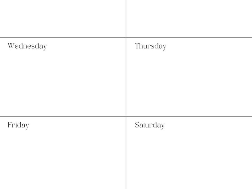 Free And Customizable Weekly Planner Templates Canva