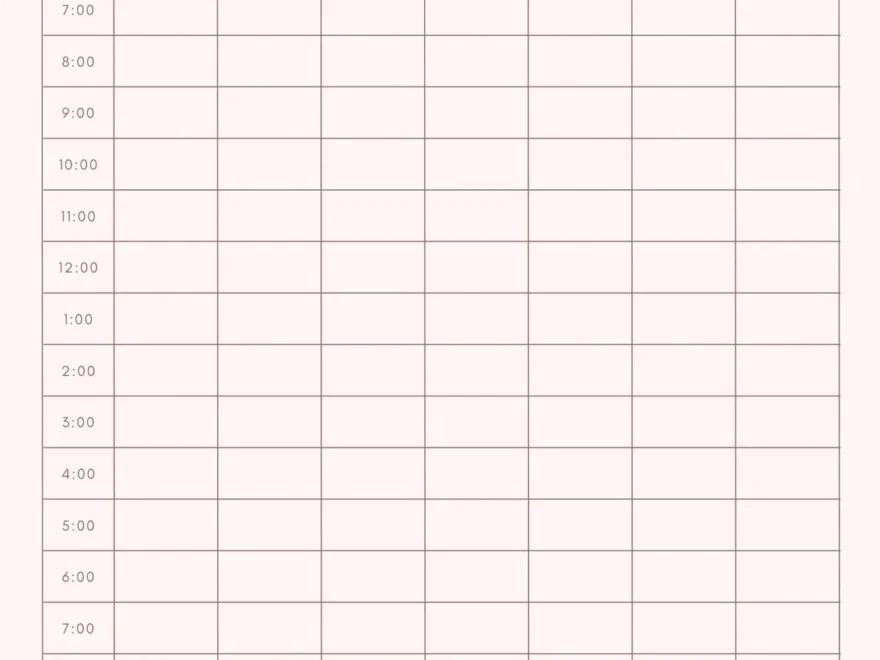 Free And Customizable Weekly Schedule Templates Canva