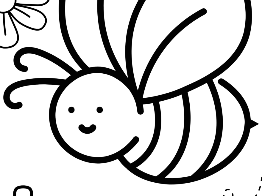 Free Bee Coloring Pages Crafty Morning