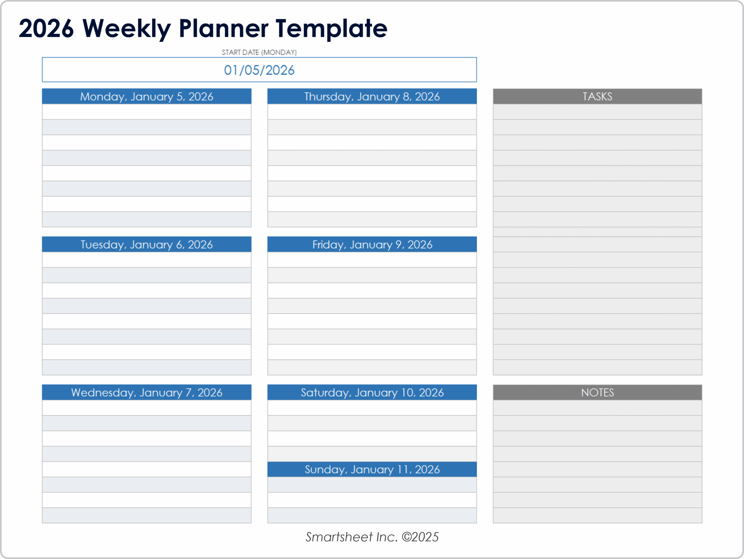 Free Blank Calendar Templates Smartsheet Free Blank Calendar Templates Smartsheet