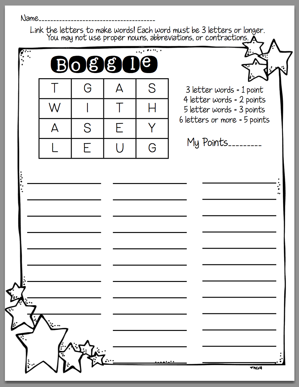 Free Boggle Worksheet Download Free Boggle Worksheet Png Images Free Worksheets On Clipart Library