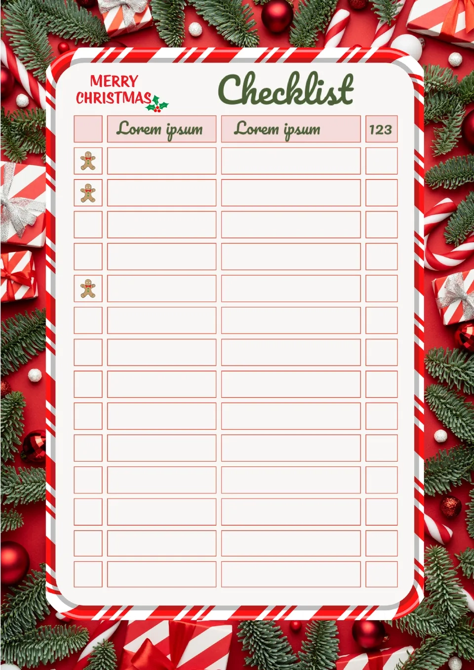 Free Christmas Checklist Template For Google Docs Free Christmas Checklist Template For Google Docs