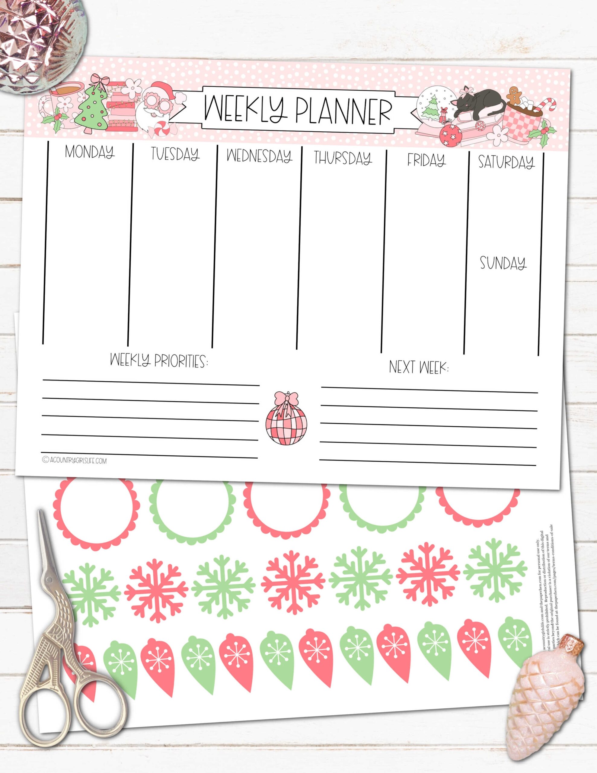 FREE Christmas Planner A Country Girl s Life