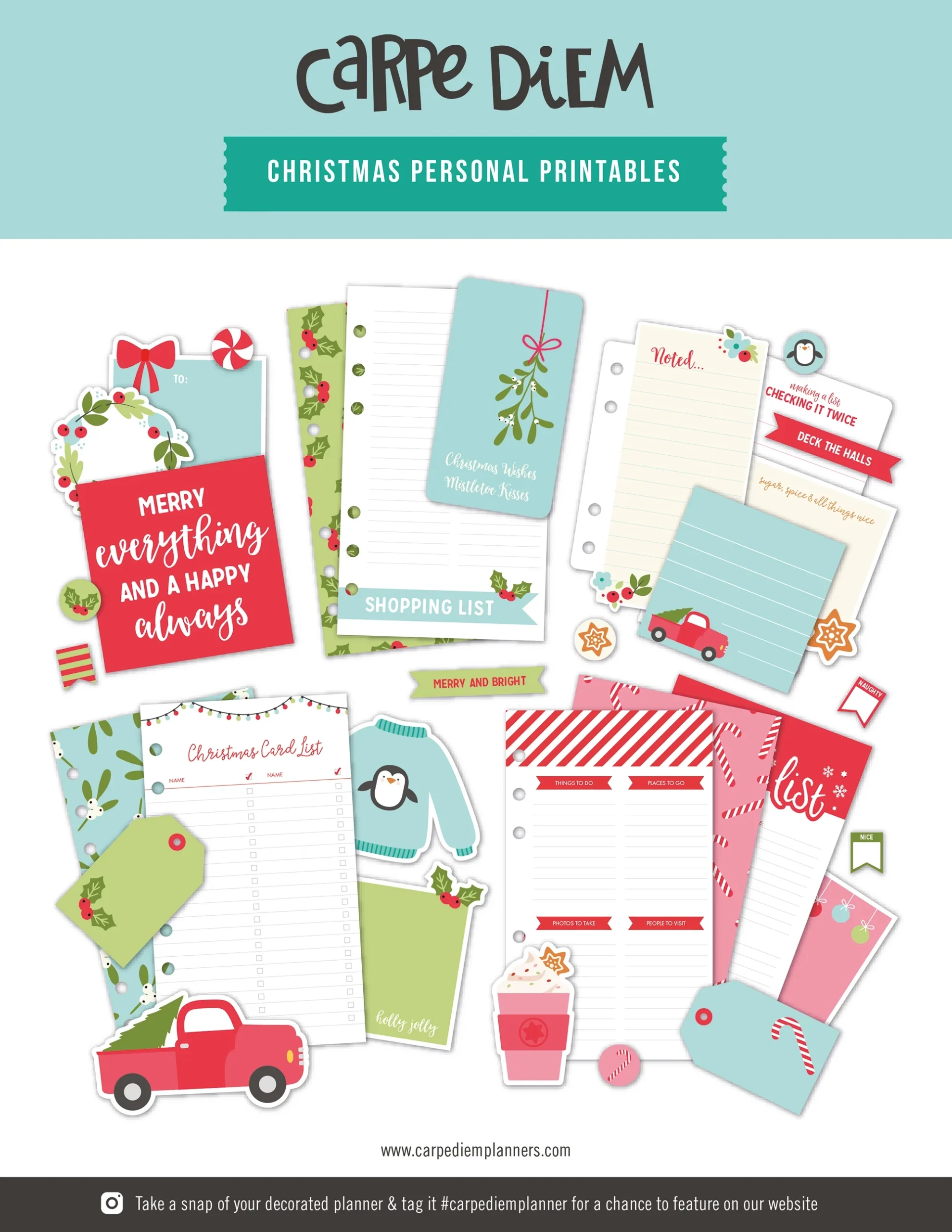 Free Christmas Personal Planner Printable