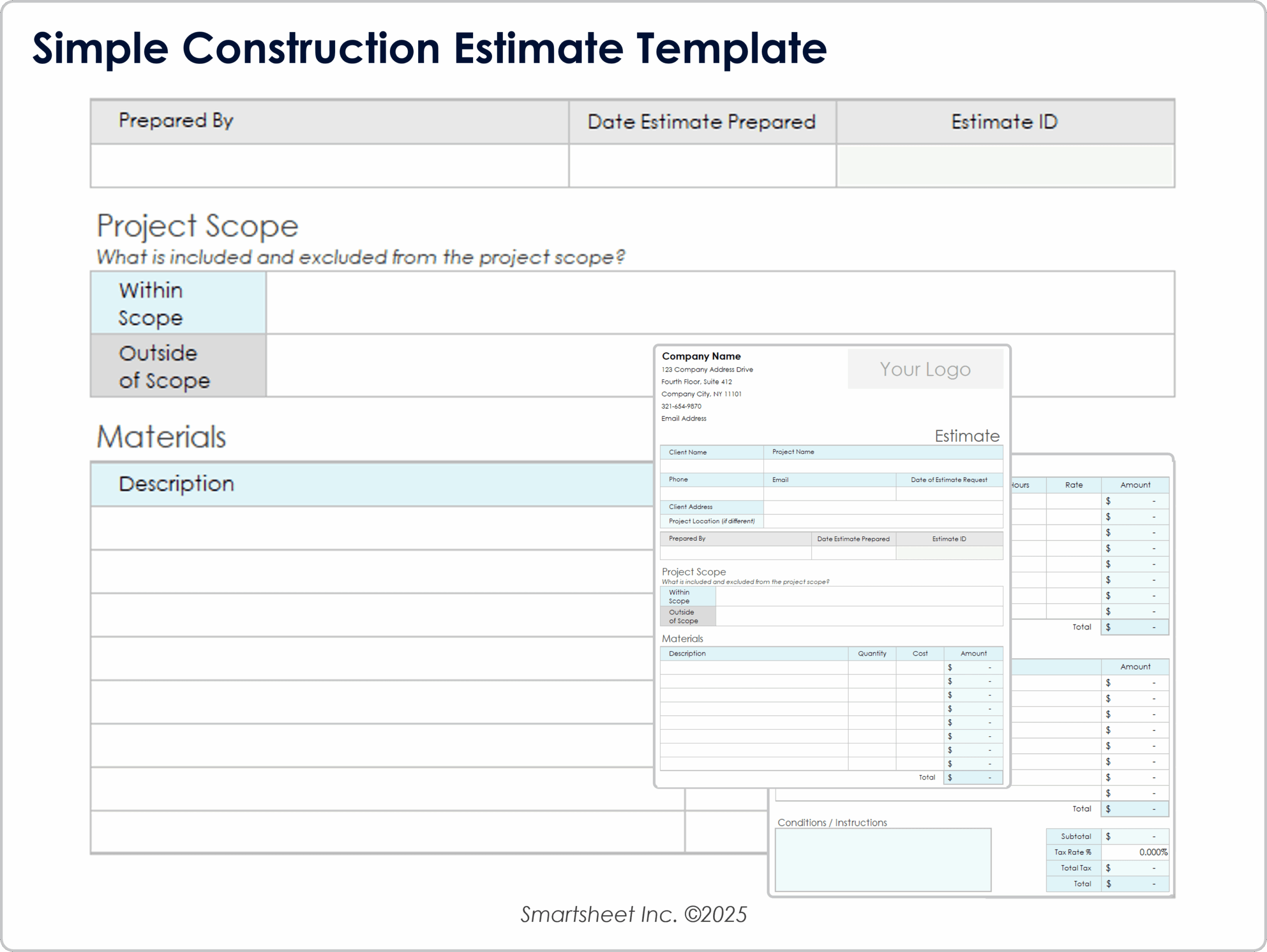 Free Printable Remodeling Selection Sheets