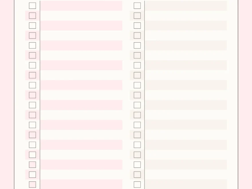 Free Custom Downloadable Checklist Templates Canva