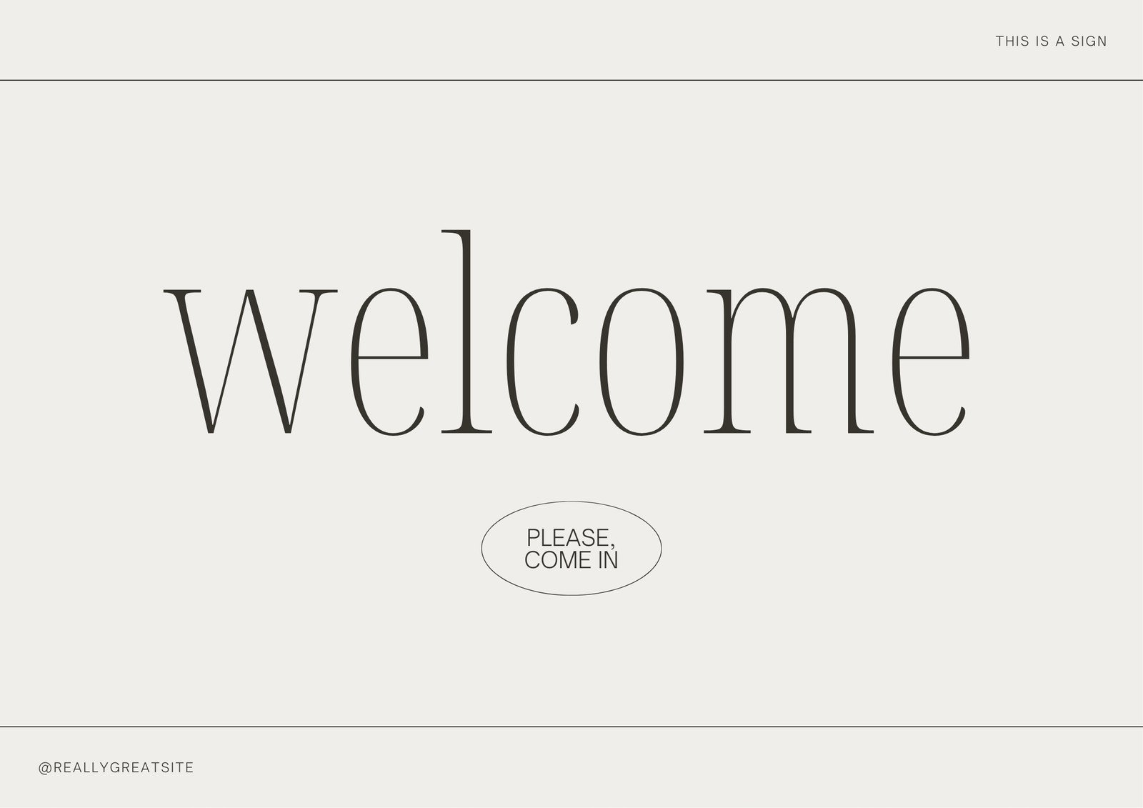 Free Printable Welcome Sign