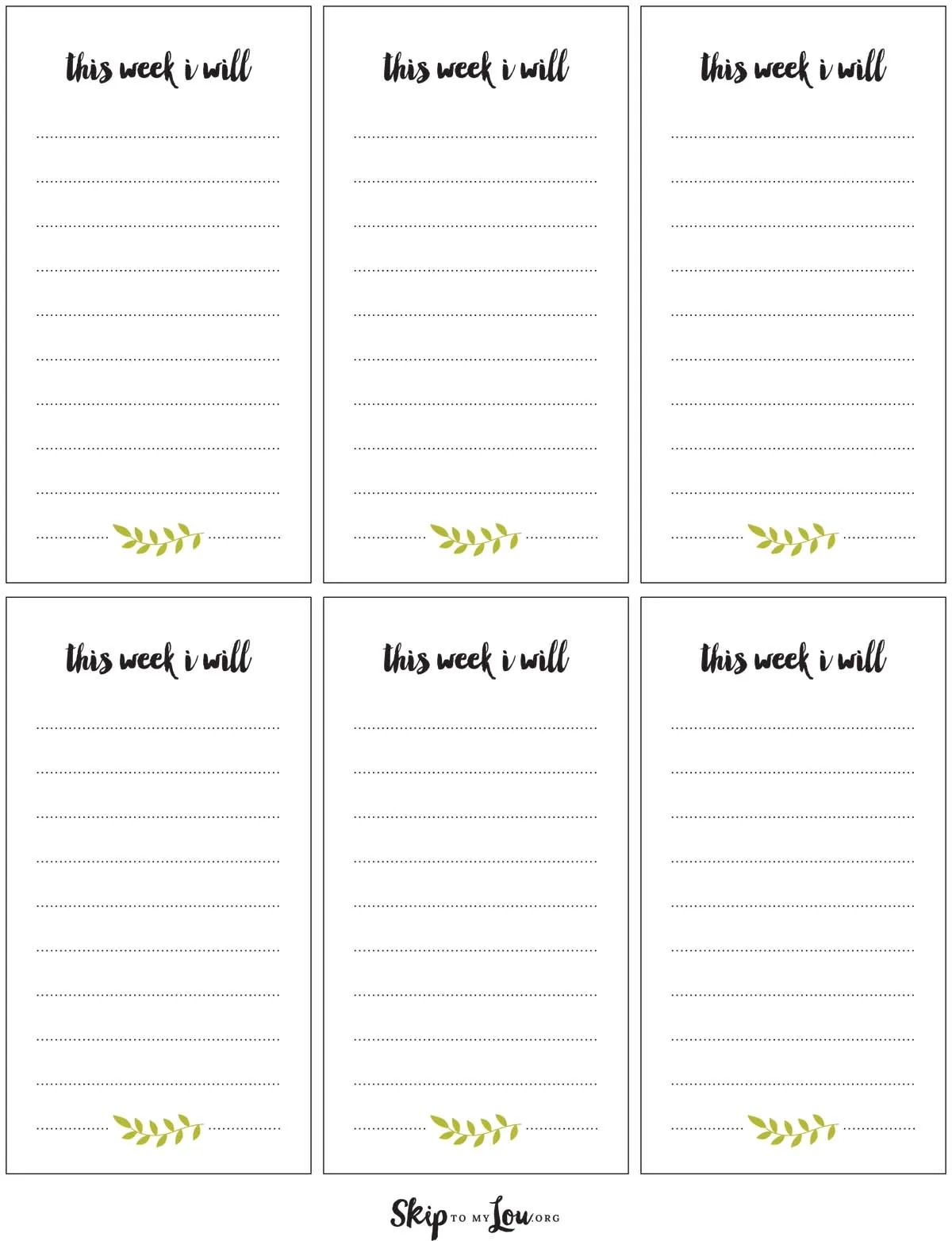 Free Printable Goal Sheets For Students