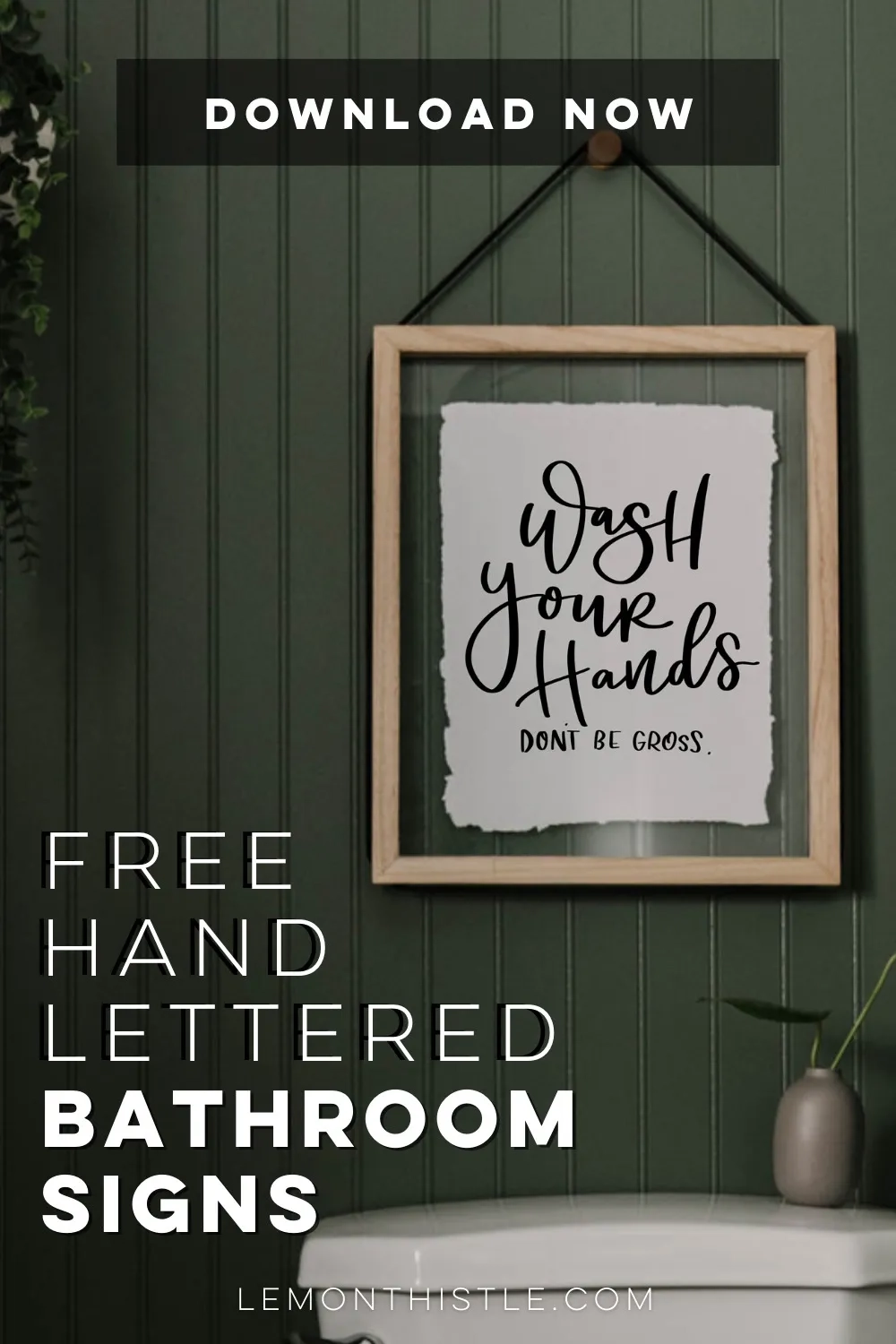 Free Hand Lettered Printable Bathroom Signs Lemon Thistle Free Hand Lettered Printable Bathroom Signs Lemon Thistle