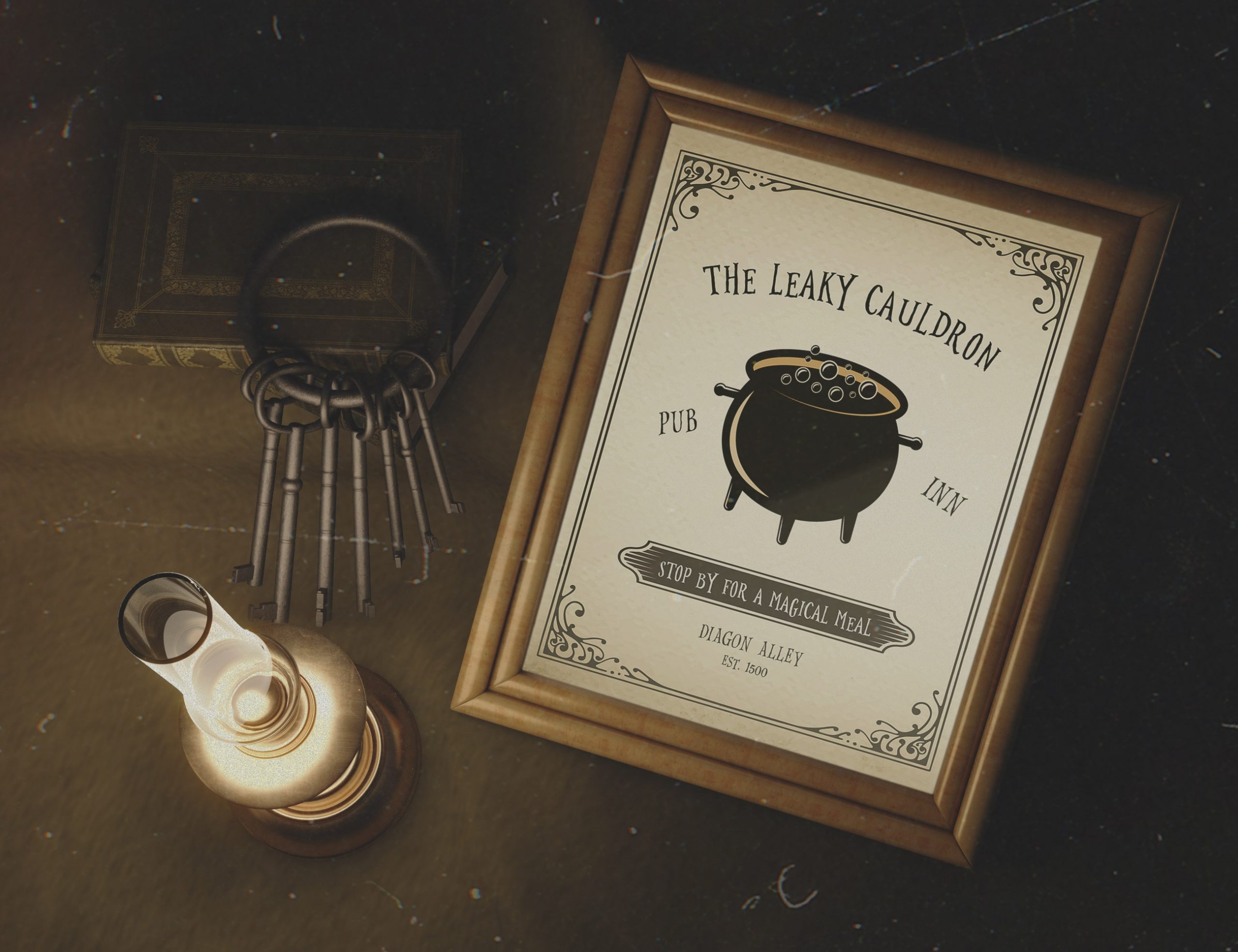 Free Harry Potter Leaky Cauldron Sign Elva M Design Studio