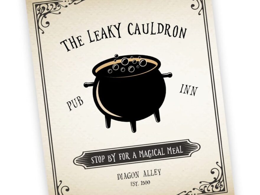 Free Harry Potter Leaky Cauldron Sign Elva M Design Studio