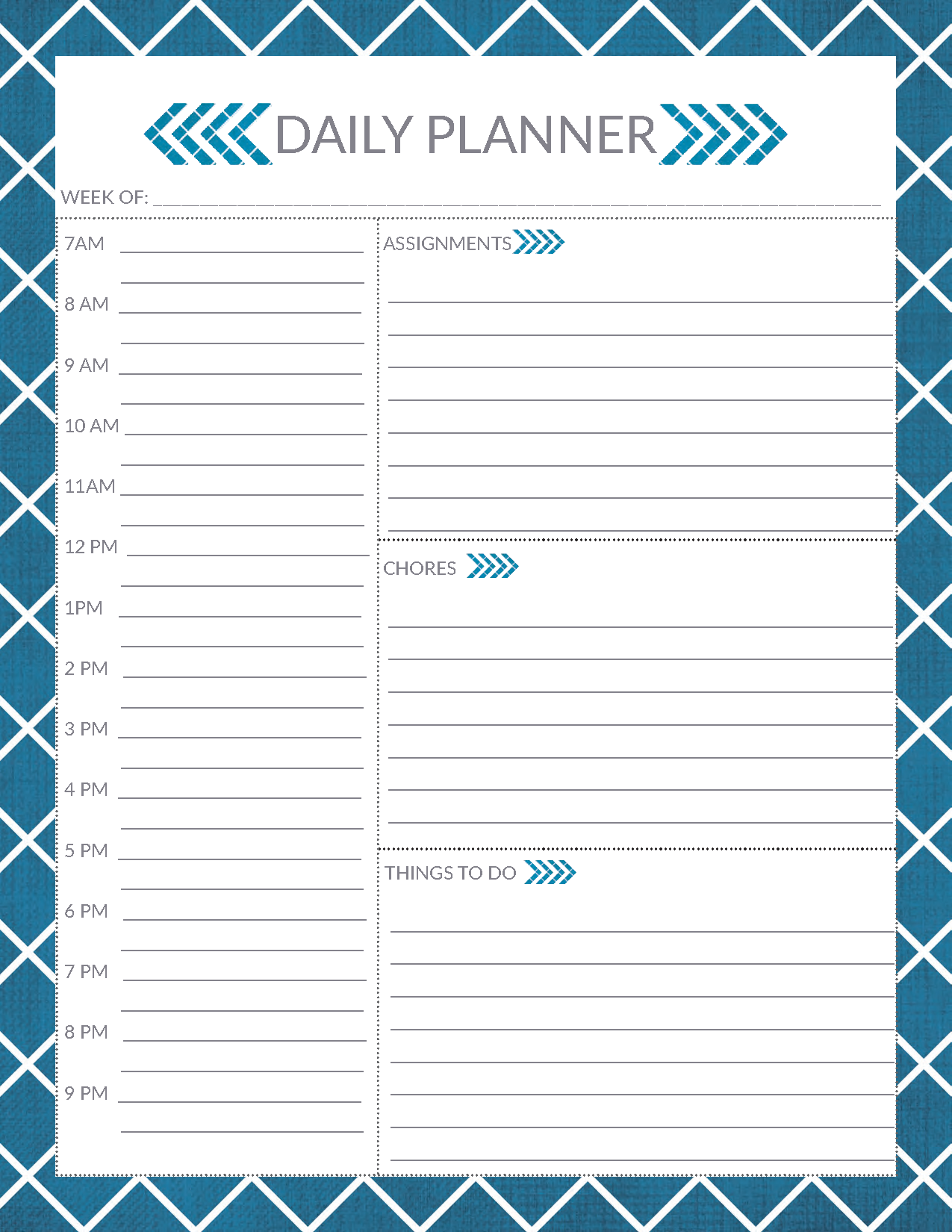 Free Student Planner Printable Homeschool