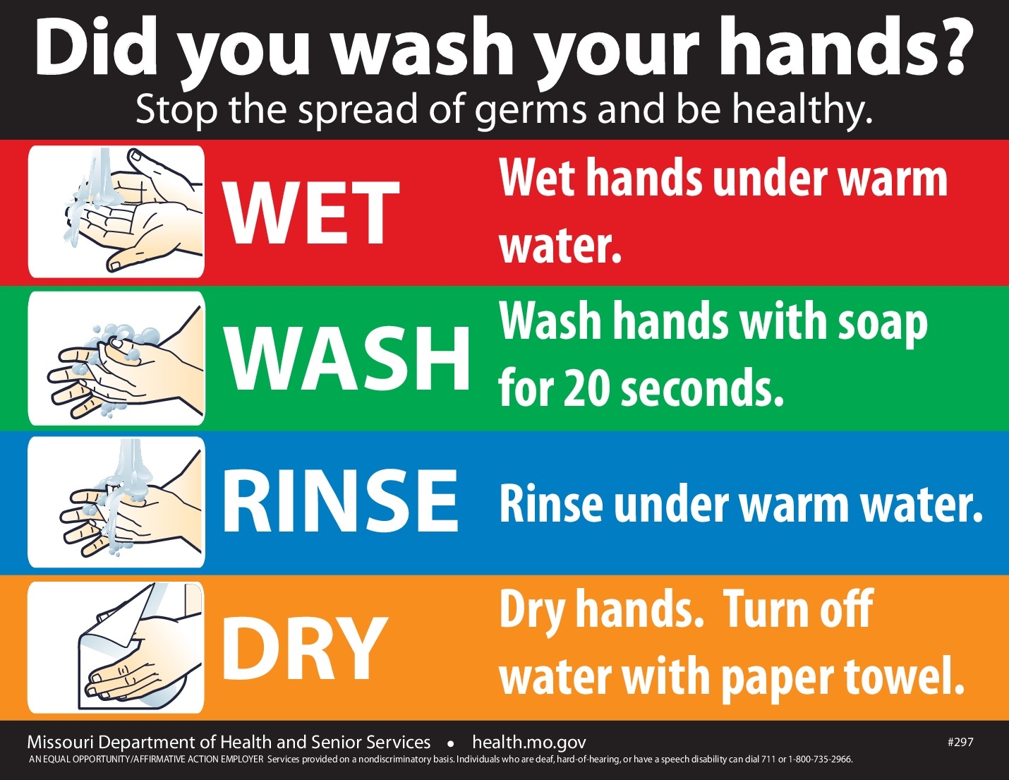 Free MO Handwashing Poster Labor Law Poster 2025