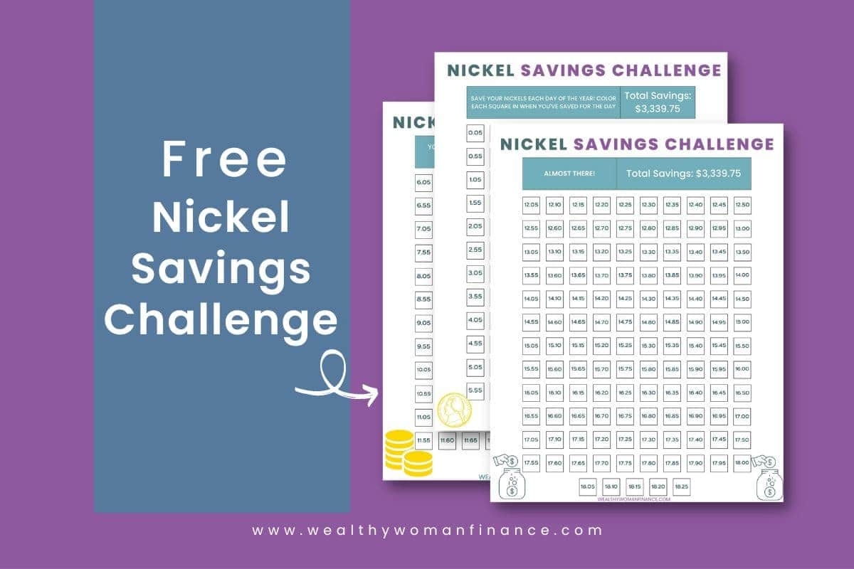 Free Nickel Savings Challenge Printable To Save Over 3000 Free Nickel Savings Challenge Printable To Save Over 3000