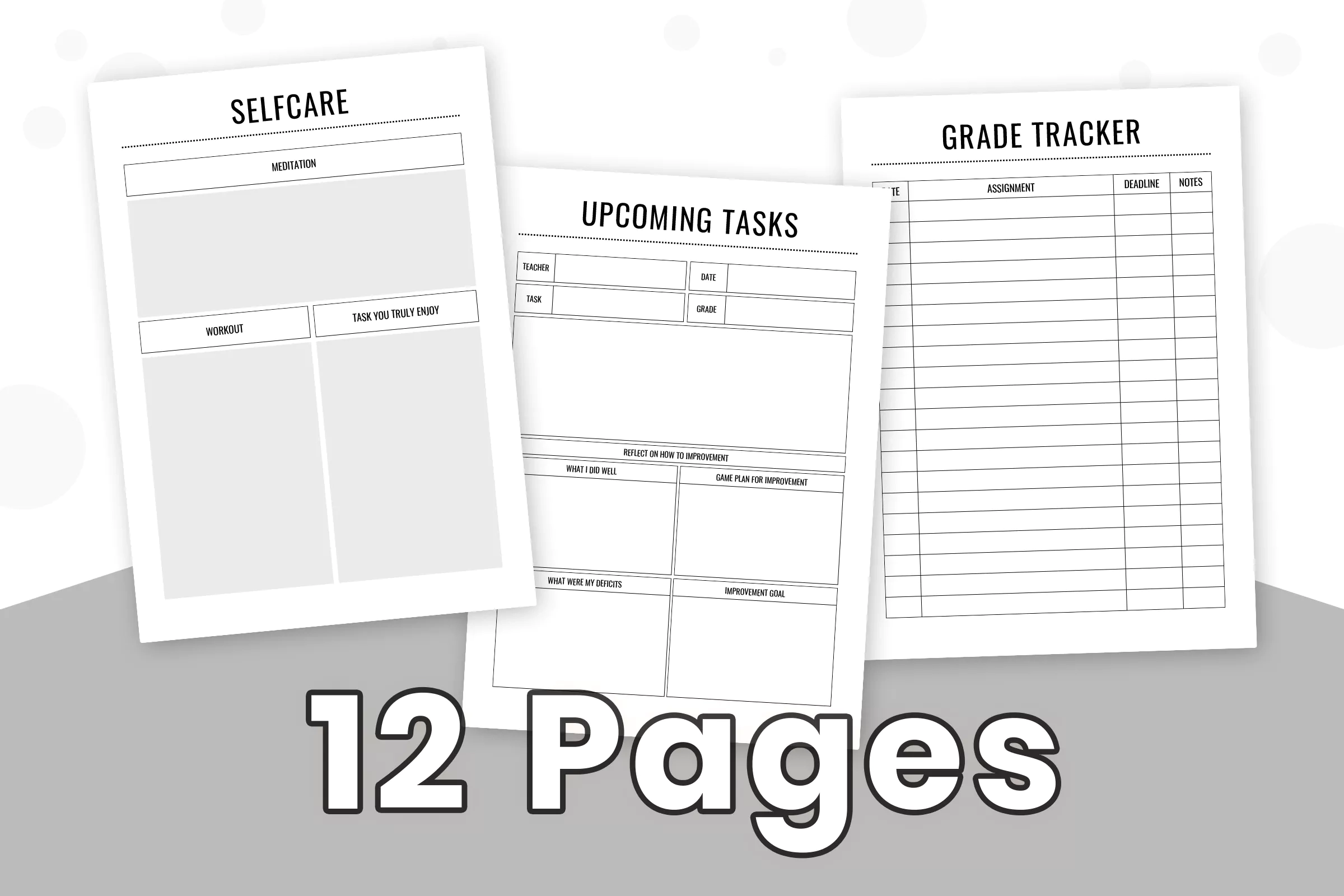 Free Printable Nursing Student Assignment Planner
