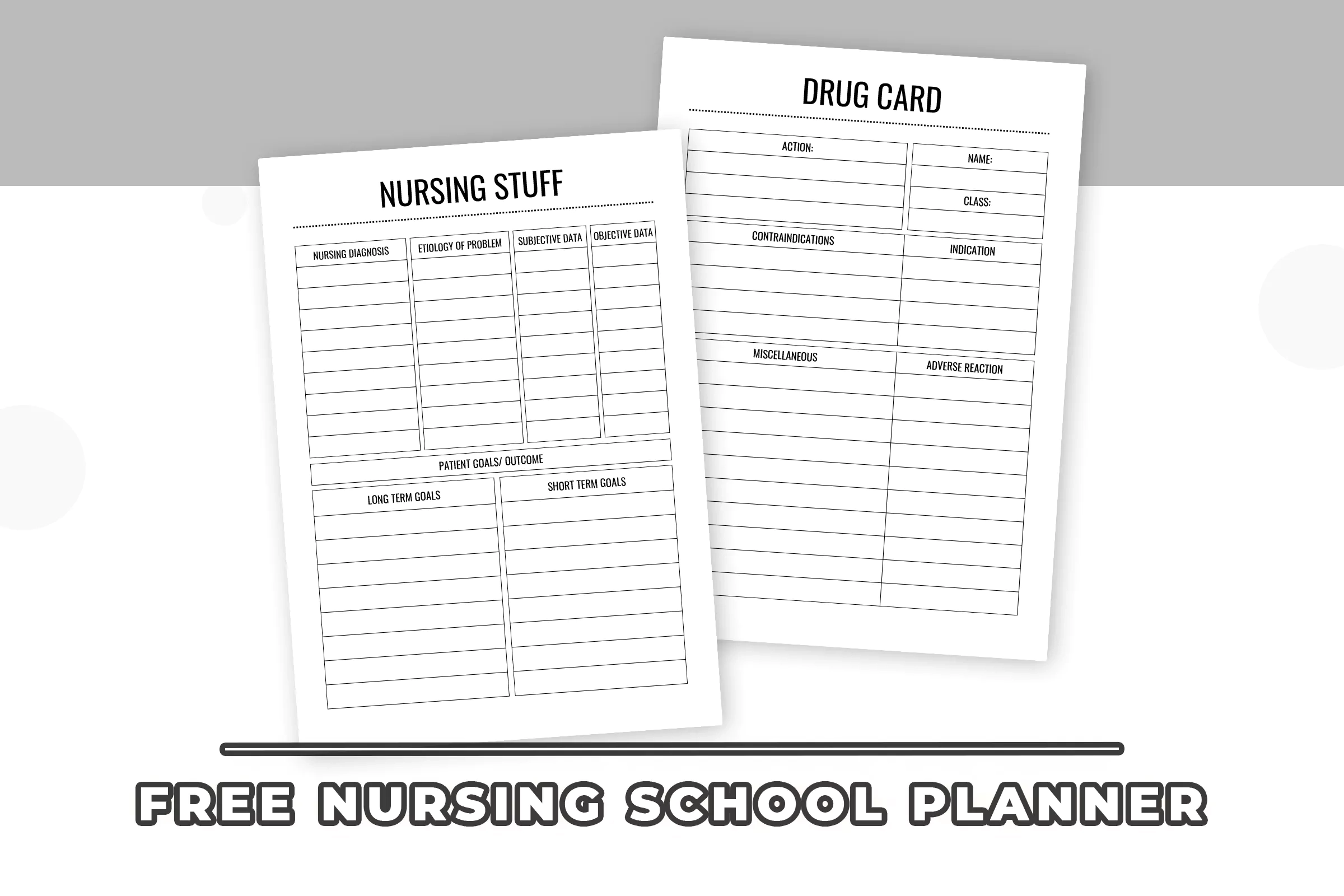 Free Nursing School Planner