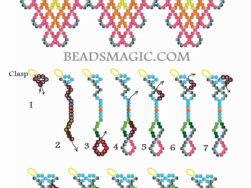 Free Pattern For Native American Necklace Amitola Beads Magic