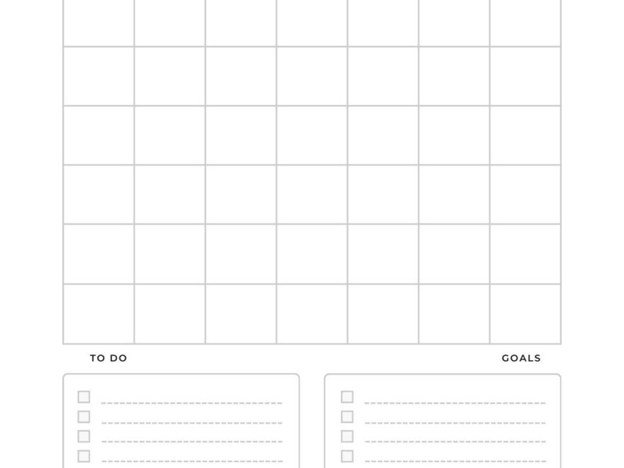 Free Personalized Monthly Planner Templates To Print Canva