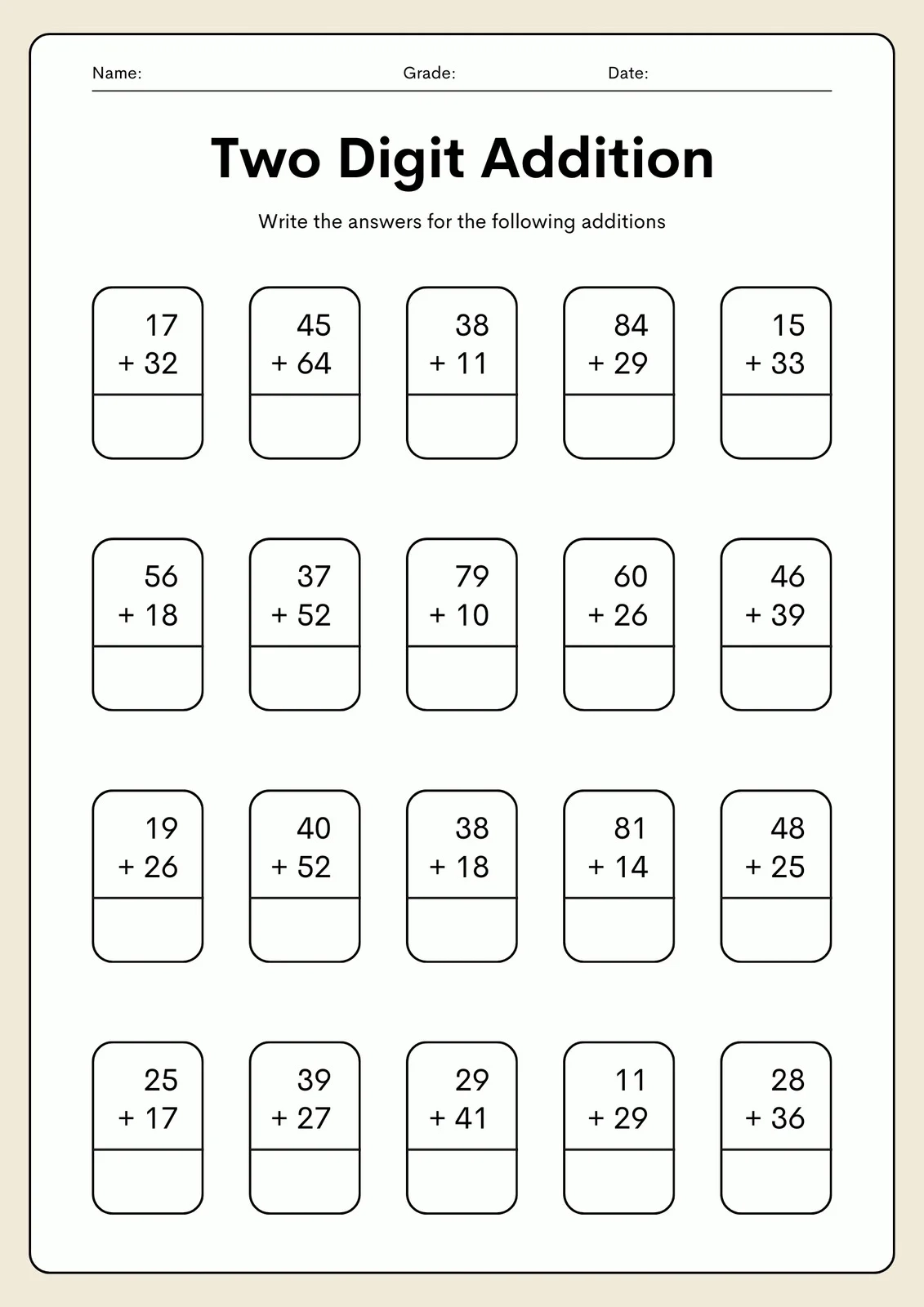 Printable Math Sheets For 2nd Grade Printable Math Sheets For 2nd Grade