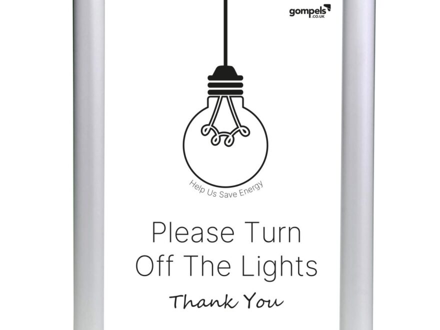 Free Printable A4 Please Turn Off The Lights Sign Gompels Care Education Supplies