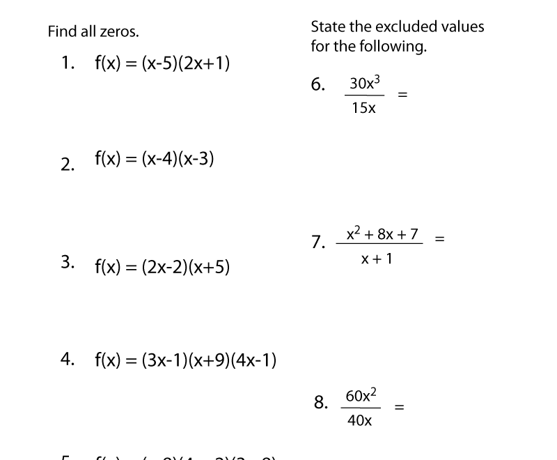 Free Printable Algebra 2 Practice Worksheet Worksheets Library
