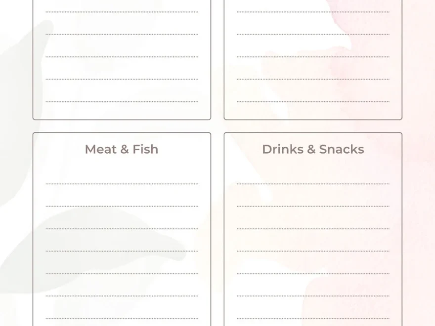 Free Printable And Customizable Grocery List Templates Canva