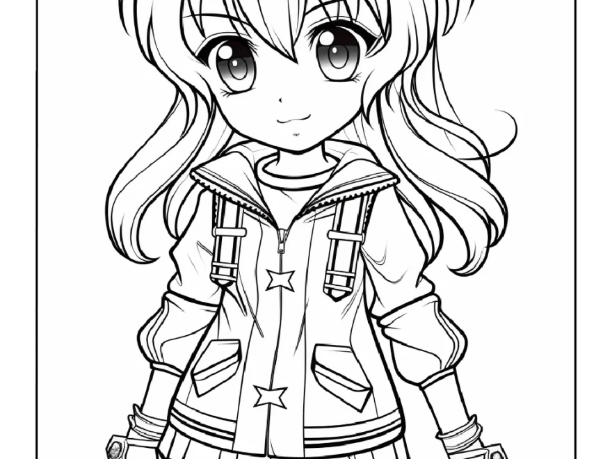 Free Printable Anime Girl Coloring Pages