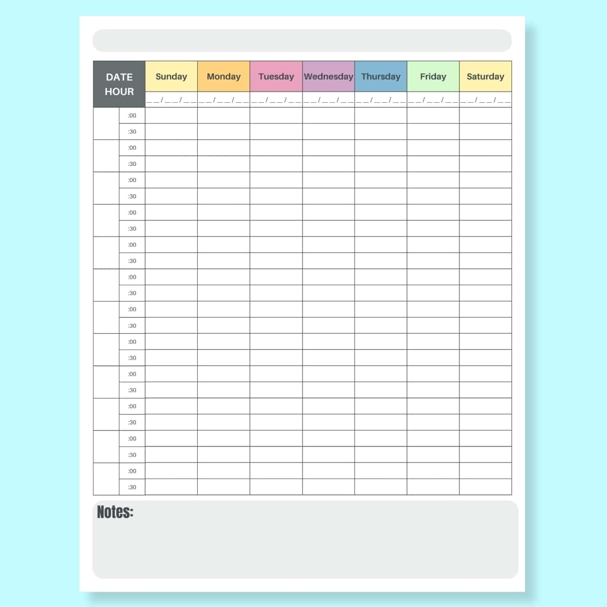 Free Printable Appointment Sheets