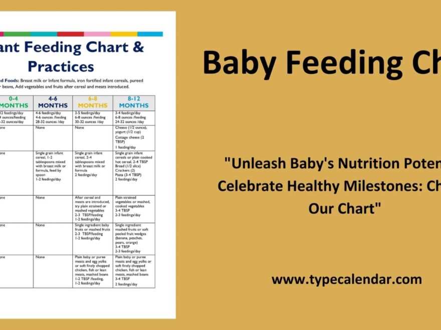 Free Printable Baby Feeding Chart Templates PDF Word Excel