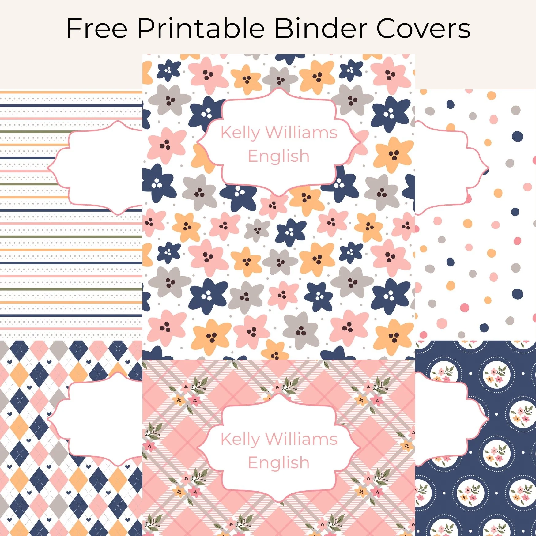 Free Printable Cover Sheets For Binders