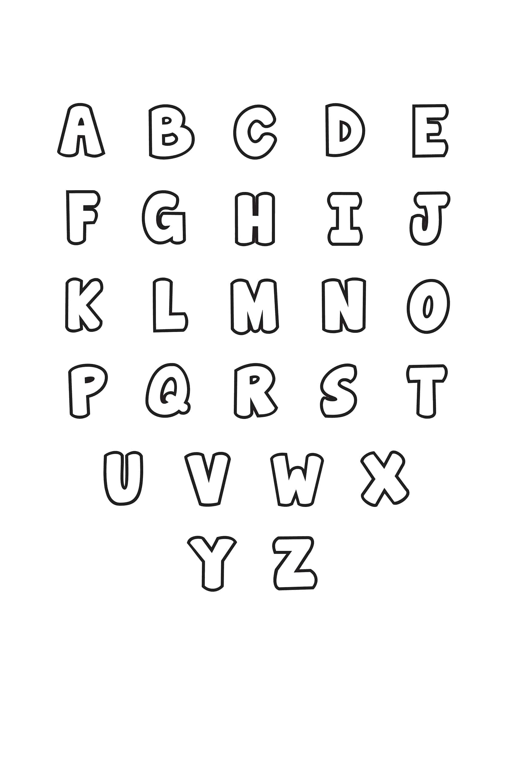 Letters For Signs Printable