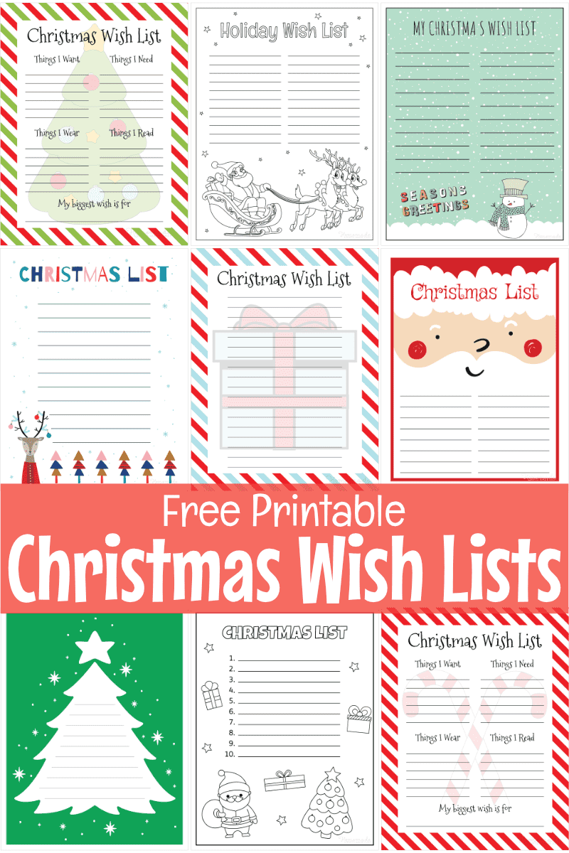 Free Printable Christmas Wish List Templates Free Printable Christmas Wish List Templates
