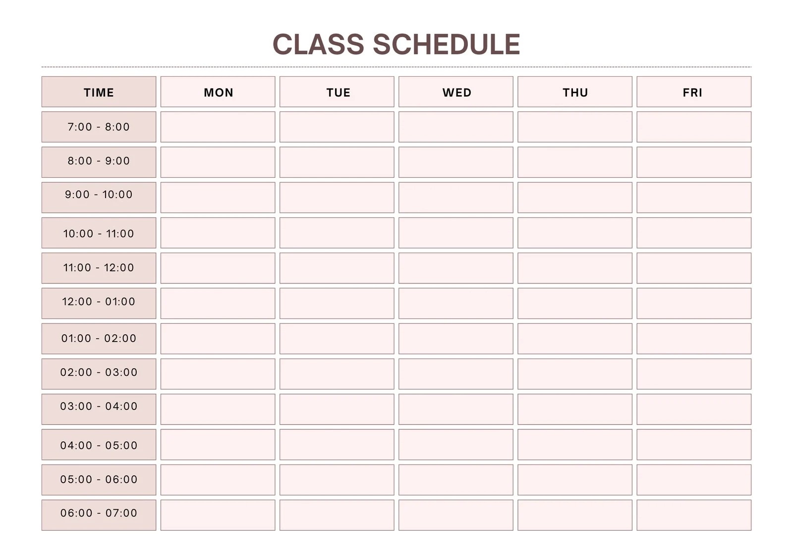 Free Printable Class Schedule Templates To Customize Canva Free Printable Class Schedule Templates To Customize Canva