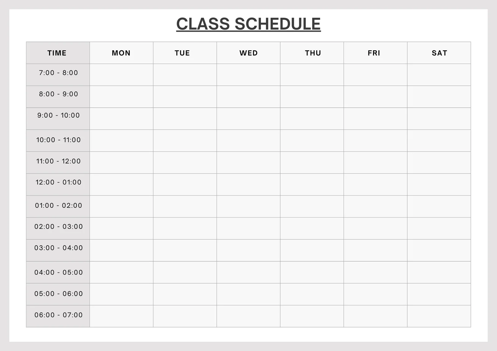 Free Printable Class Schedule Templates To Customize Canva Free Printable Class Schedule Templates To Customize Canva