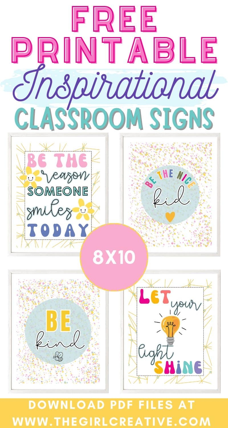 Free Printable Classroom Posters That Inspire Kindness The Girl Creative