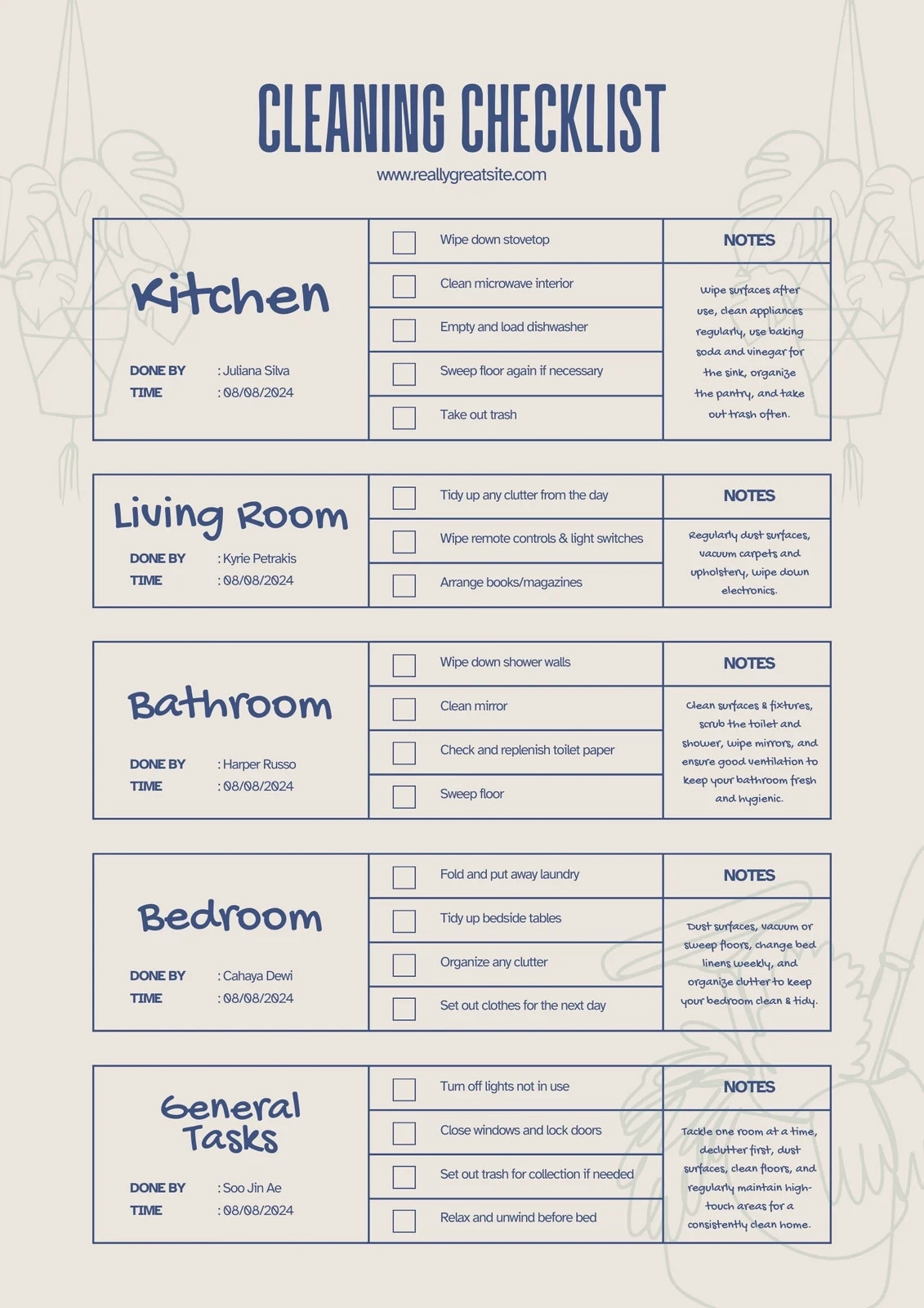 Free Printable Cleaning List For Customers Free Printable Cleaning List For Customers