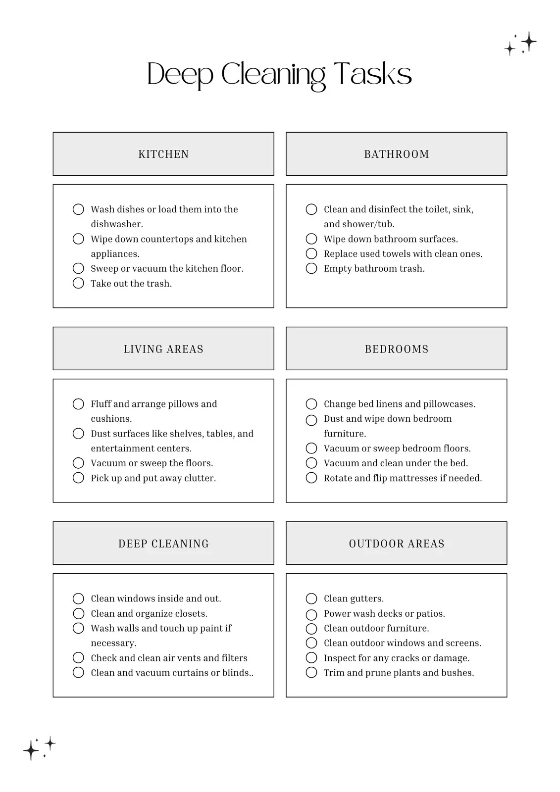 Free Printable Cleaning Checklist Templates Canva Free Printable Cleaning Checklist Templates Canva