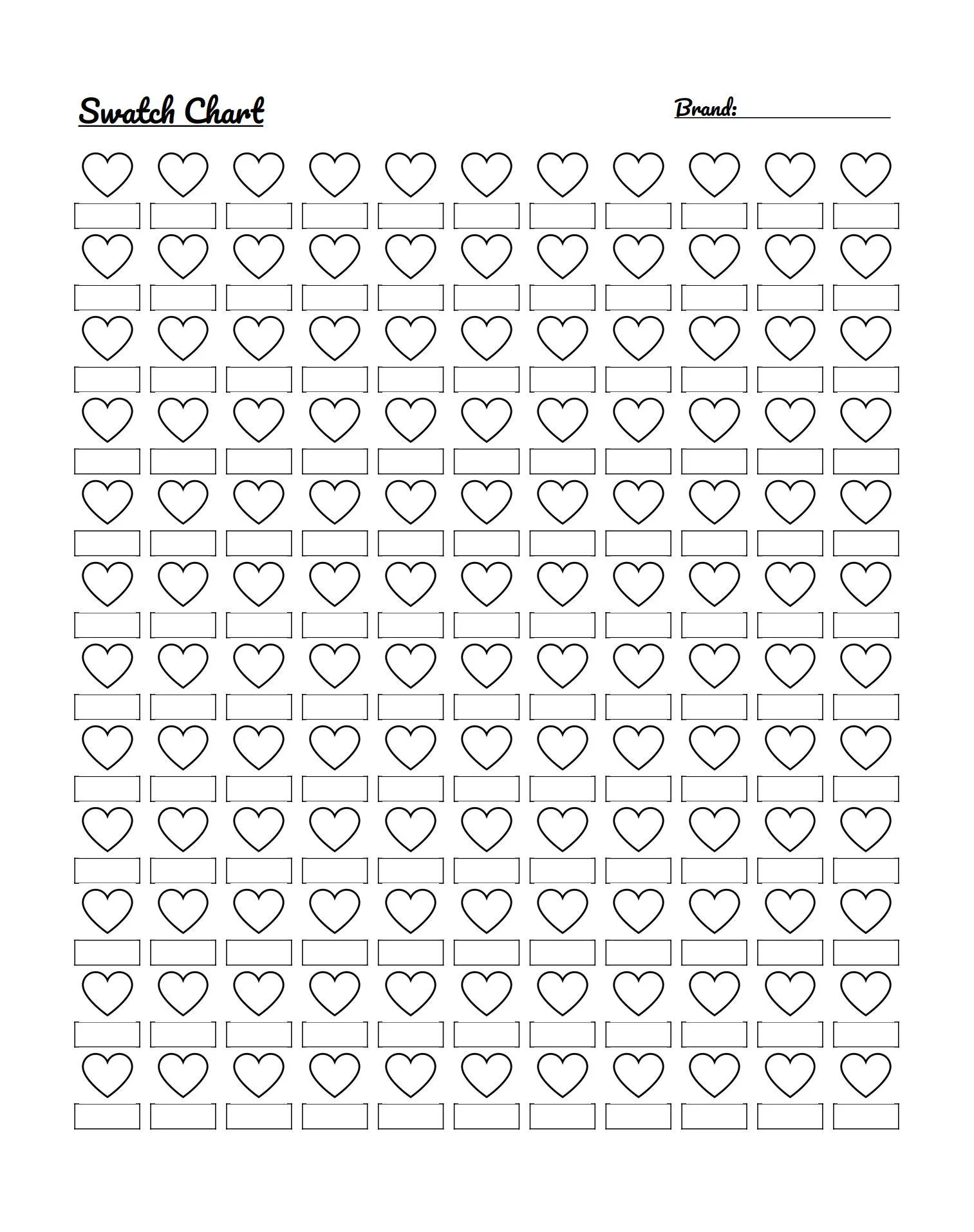 Free Printable Color Swatch Template R Coloring Free Printable Color Swatch Template R Coloring