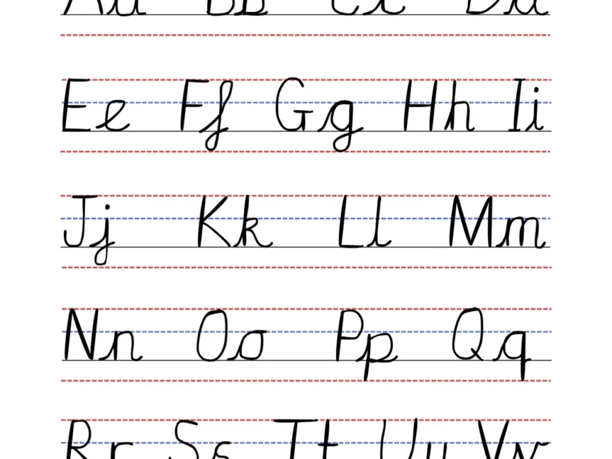 Free Printable Cursive Writing Worksheet Templates Canva