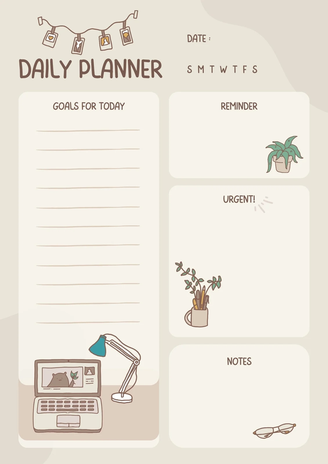 Free Printable Planner Kawaii Images