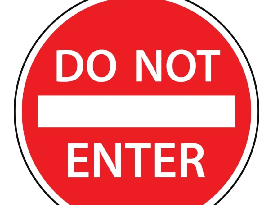 Free Printable Do Not Enter Sign Templates PDF Word Example