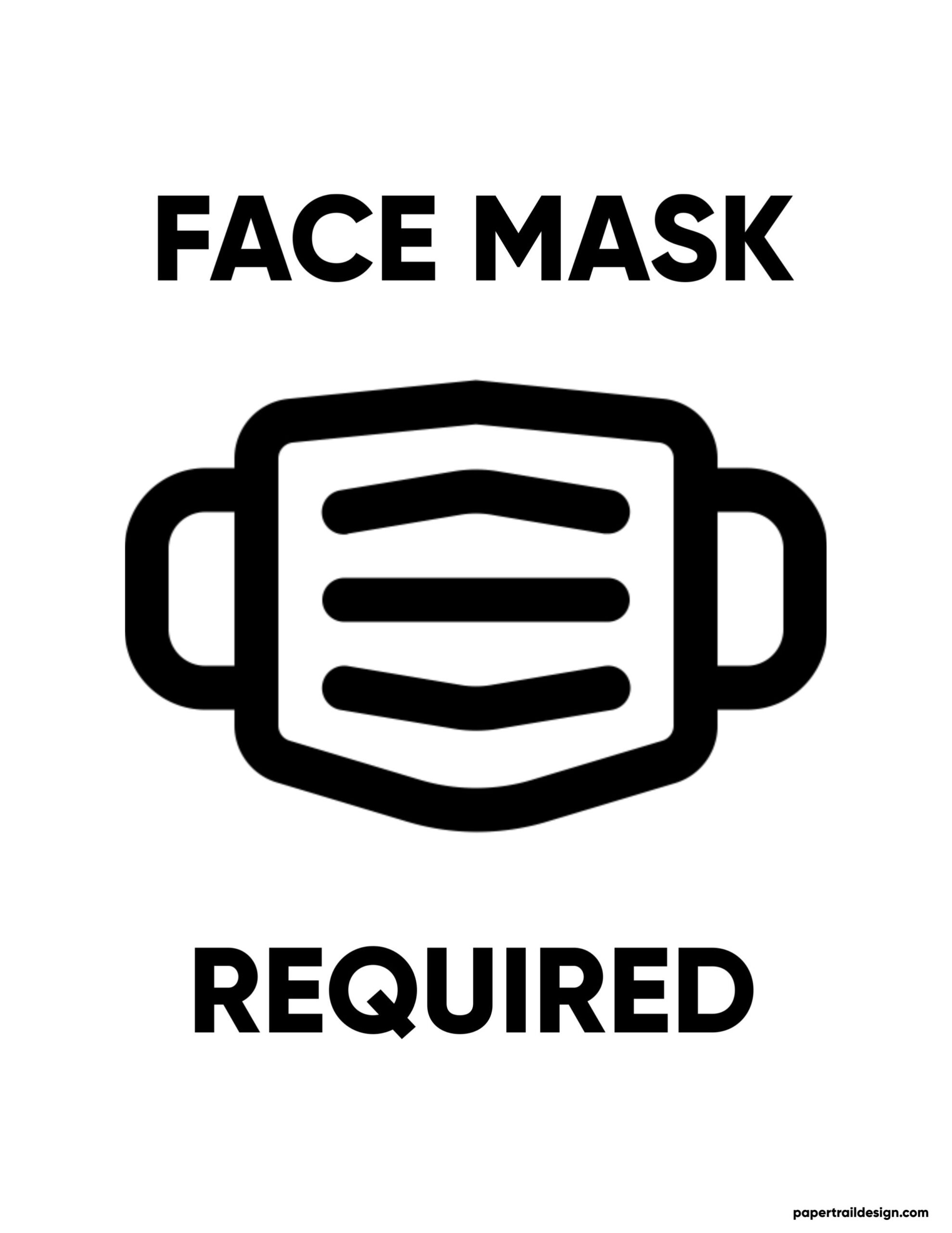 Free Mask Required Printable Sign