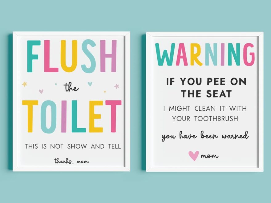 Free Printable Funny Kids Bathroom Signs Favorite Printables