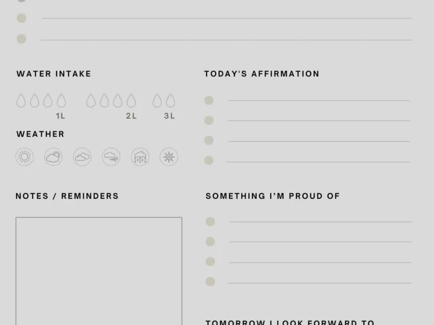 Free Printable Gratitude Journal Templates PDF Word
