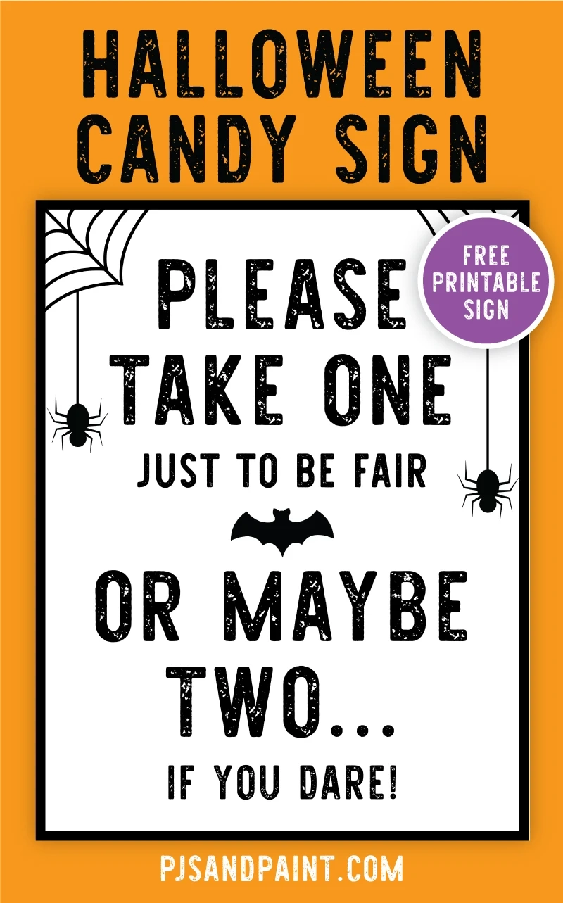 Free Printable Take One Candy Signs Free Printable Take One Candy Signs